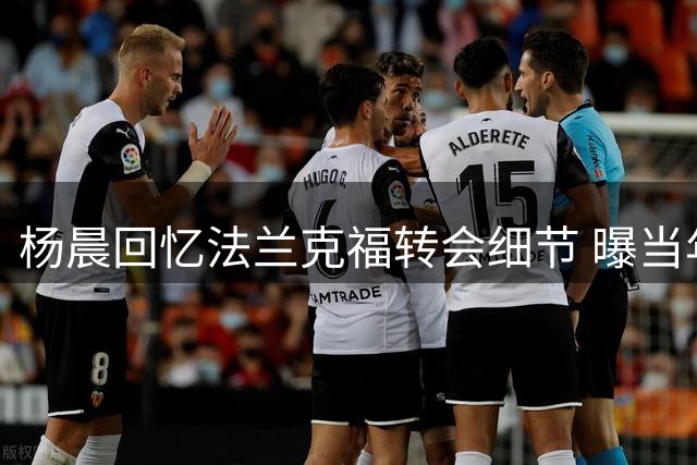杨晨回忆法兰克福转会细节 曝当年合同含青训条款